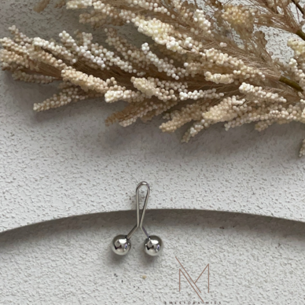 Hoofddoek speld bol – Zilver