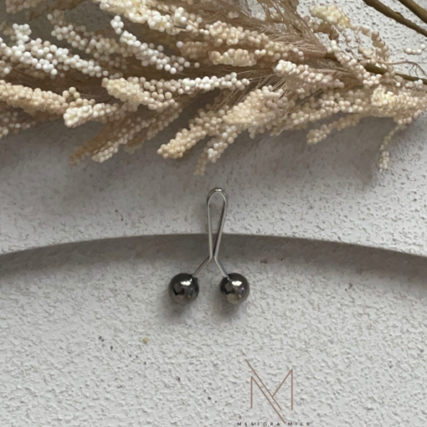 Hoofddoek speld bol – Antraciet