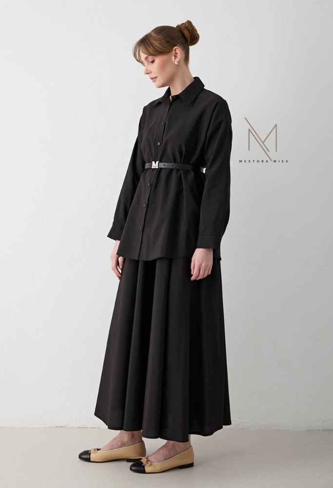 katoenen twinset rok blouse co-ordset