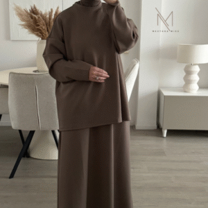 co-ord set rok en trui twinset instannt bamboe jersey