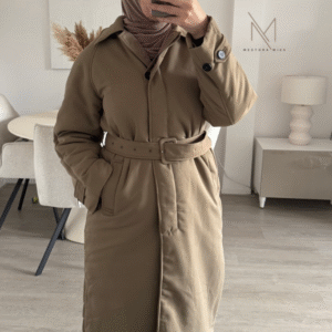 dikke trenchcoat herfstjas winterjas