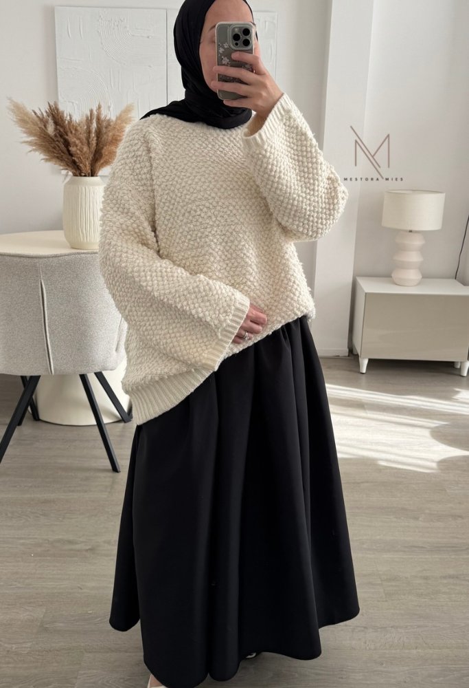 Oversized trui - creme