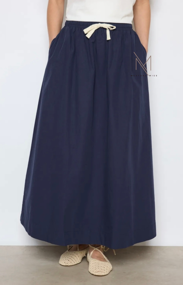 Donkerblauwe rok zara mango