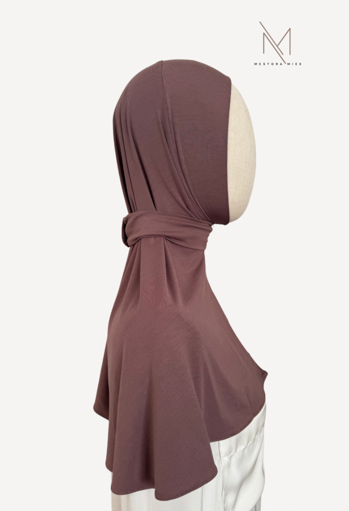 Instant bamboe jersey - dusty mauve