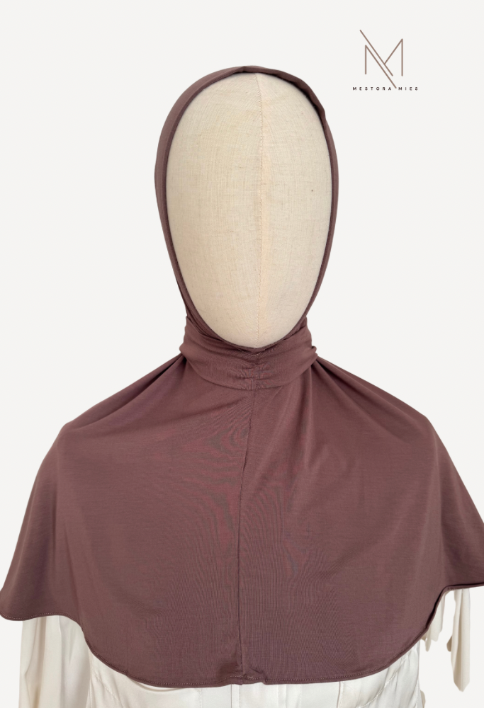 Instant bamboe jersey - dusty mauve