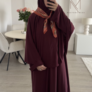 abaya en khimaar set premium jersey