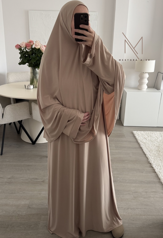 abaya en khimaar set premium jersey