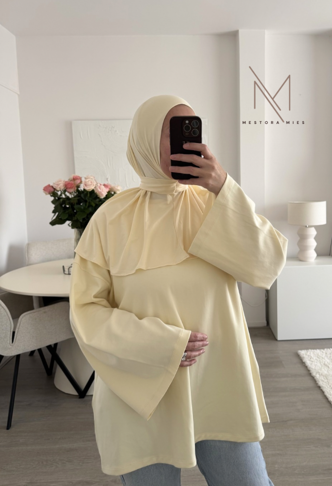 basic tshirt met lange mouwen instant jersey bamboe zara