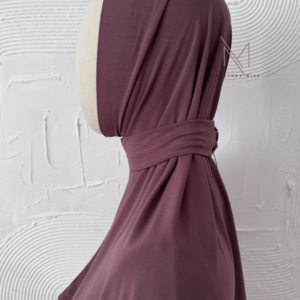 Dusty plum instant jersey hijab