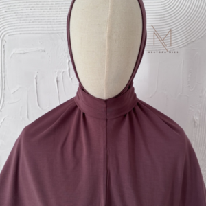 Dusty plum jersey hijab