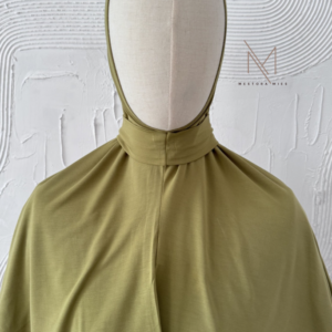 Fresh green bamboo jersey hijab