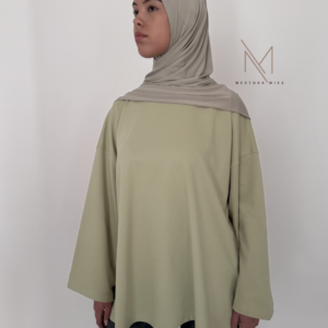 basic T-shirt khaki katoen cotton