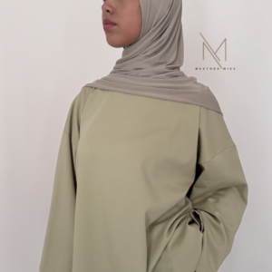 oversized basic T-shirt khaki