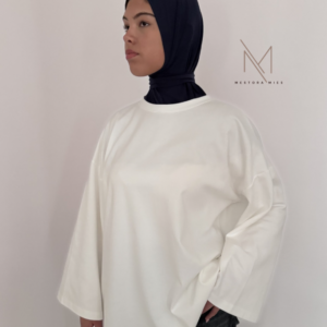 tshirt basic oversized met lange mouwen