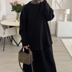 co-ord set met rok. Twinset met rok. Instant bamboe jersey zara