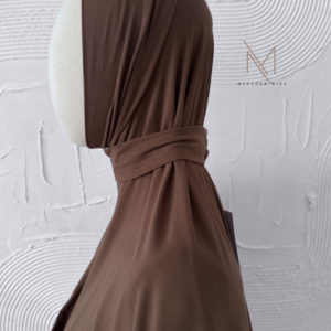 coffe brown instant hijab