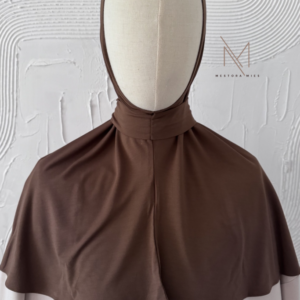 coffee brown instant jersey hijab bamboo