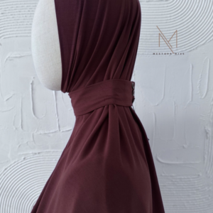 dark maroon bamboo jersey hijab
