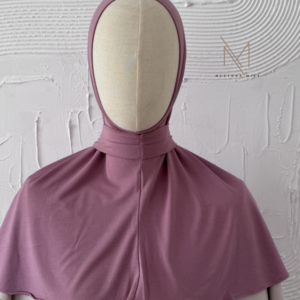 dusty mauve bamboo jersey hoofddoek