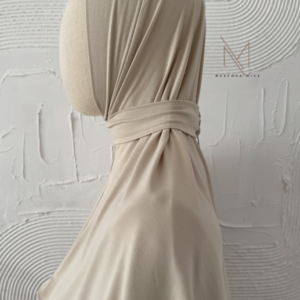light beige instant bamboo hijab jersey