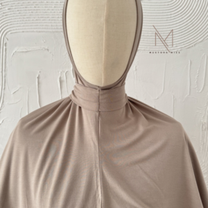 light taupe instant bamboo jersey hijab