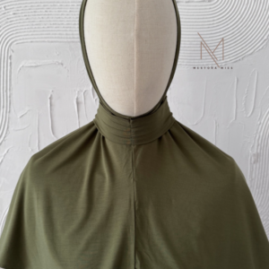 olive green - instant bamboo jersey hijab