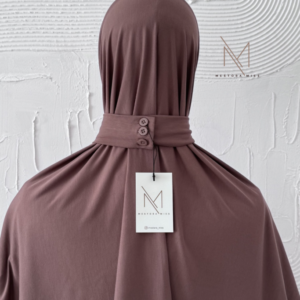 rose taupe bamboo jersey instant hijab