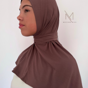 rose taupe - instant bamboo jersey hijab