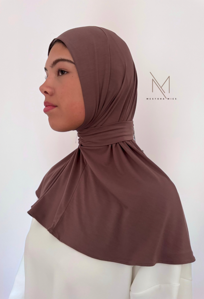 rose taupe - instant bamboo jersey hijab