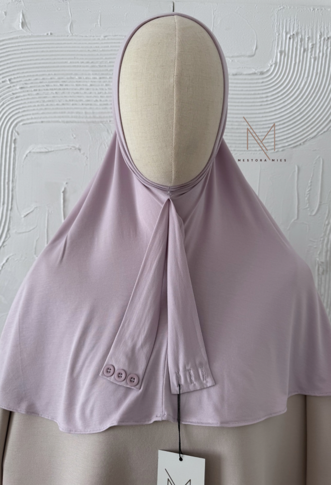 soft lilac - hoofddoek bamboo jersey instant