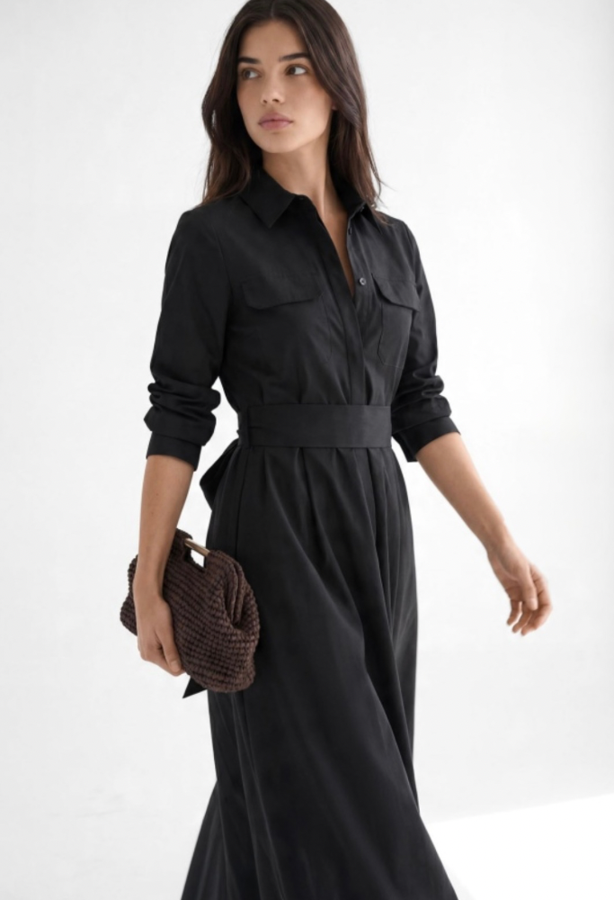 HOOOPS Shirt dress black
