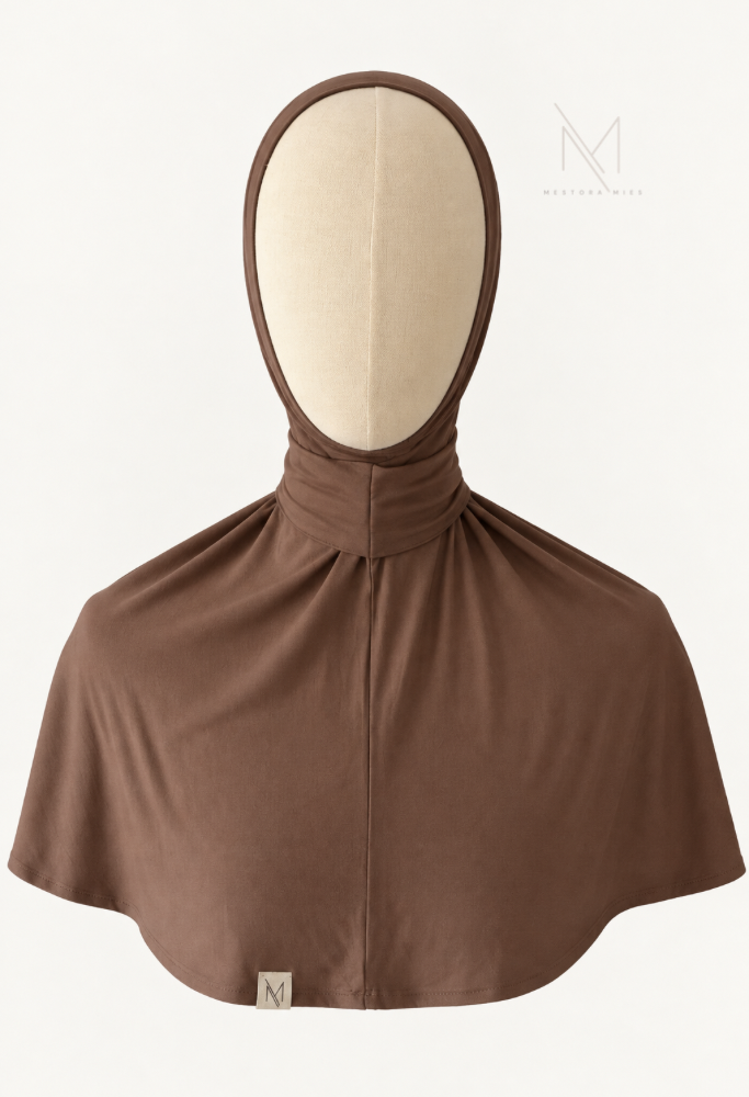 bruine instant hijab bamboo jersey
