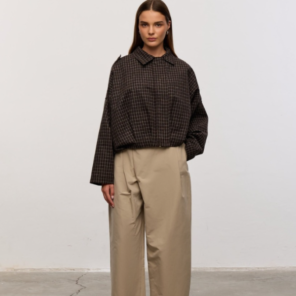 bruin geruit jasje dames dames jasje chocolate brown cropped jasje dames geruit jasje dames katoenen jasje dames stijlvolle damesjas