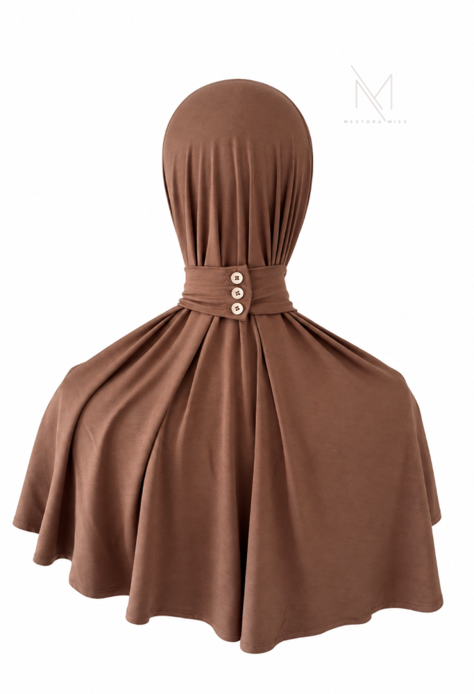 bruine instant hijab bamboo jersey
