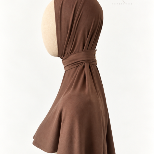 bruine instant hijab bamboo jersey