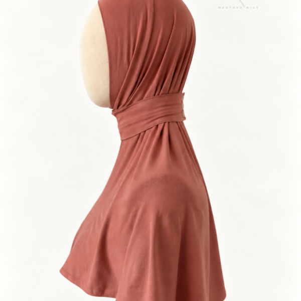 Dusty Rose instant bamboo jersey hijab