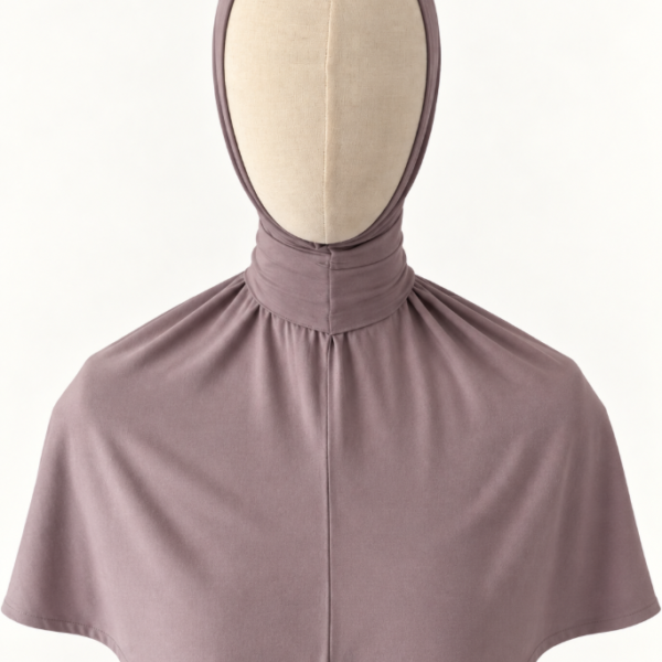 Mauve instant bamboo jersey hijab van Mestora Mies